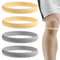 QFGasre Patellar Tendon Support Strap 4pcs Silicone Patella Knee Strap Knee Pain Relief