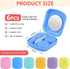 6 Pack Colorful Contact Lens Case Travel Kit, Holder with Mirror, Bottle, Tweezers, and Remover Tool