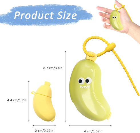 YQSLBULKY 2-in-1 Banana-Shaped Travel Toothbrush Case, Toothbrush Protector Cover with Built-in Toothpaste Dispenser
