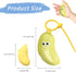 YQSLBULKY 2-in-1 Banana-Shaped Travel Toothbrush Case, Toothbrush Protector Cover with Built-in Toothpaste Dispenser