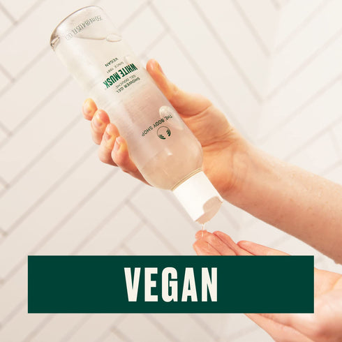 The Body Shop White Musk Shower Gel, Vegan, 250ml, Fresh Floral Cleanse