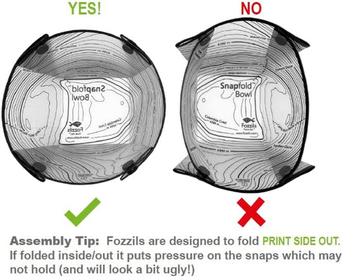Fozzils XL Snapfold Bowl