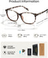 Cyxus Blue Light Blocking Glasses, Women Men Computer Gaming Square Glasses, UV400 Protection, Anti Eyestrain