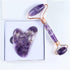 MESKEL Set 1 Amethyst Rough Stone Face Care Massage Tool Amethyst Roller Gua Sha Massage Natural Crystal Jade Massager