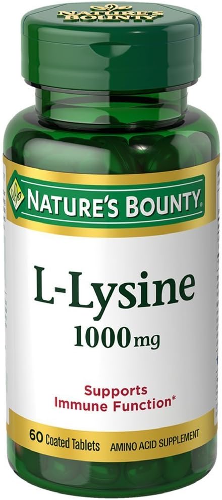 Nature's Bounty L-Lysine 1000 mg Tablets - 60 ea (Pack of 6)