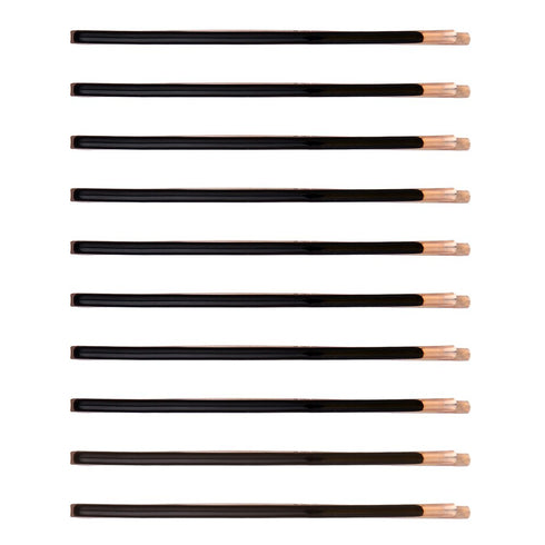 Yishenyishi Pack of 10 Curved Jumbo Bobby Pins, Hair Clips (Black-10pcs)