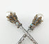 yueton Pack of 2 Vintage Rhinestone Pearl Hair Stick, Vintage Hair Chopsticks Hairpin Chignon Pin (Coffee)