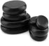 SINJEUN 40 PCS Basalt Massage Stones, 4 Sizes Large Round Hot Stones for Massage, Essential Supplies for Home Spa