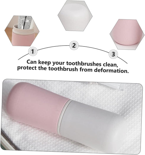 Portable Travel Toothbrush and Toothpaste Holder Case