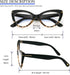 DXYXYO Oversized Cat Eye Reading Glasses, Women Blue Light Blocking with Magnification 1.5, 3 Pack