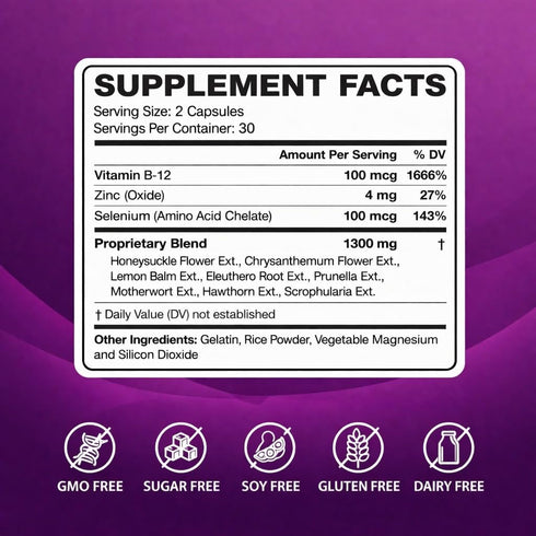 LIG Health Care Immune 60 LIG Thyroid Soothe Iodine-Free Formula for Overactive Thyroid Support - Heart & Digestive