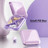 Small Pill Box Waterproof Travel Pill Case, Portable Daily Pill Container with 4 Compartments for Vitamins, Fish Oils,