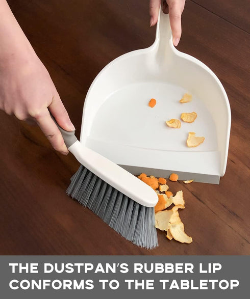 Small Dust Pan and Brush Broom - Dust Pan and Brush Set, Small Dustpan and Brush Set, Hand Broom and Dustpan Set, Dustpan with Brush, Dustpan and Brush Set are Daily Cleaning Tools for Family. 3 Pack by WDDBHSKN