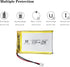 Liter 3.7V 1250mAh 503562 Lipo Battery Pack, Rechargeable Lithium Polymer with JST 2.0mm Connector