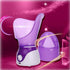 Professional Facial Steamer, Steam Inhaler for Face Mask Moisturizer, Sinus with Timer, Aromatherapy, Purple