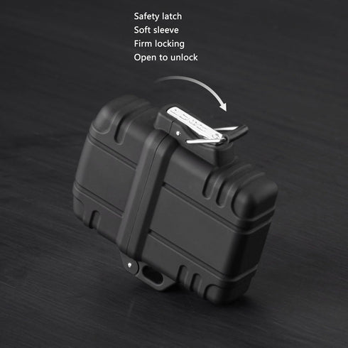 2 PCS Waterproof Lighter Case Cover, Outdoor Survival Multipurpose Seal Lighter Pouch, Black
