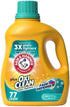 ARM & HAMMER Plus OxiClean Fade Defense, 77 Loads Liquid Laundry Detergent,
