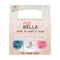 MISS NELLA PARTY COLLECTION 3-3 Peel Off, Odour Free Glitter Nail Polishes Pack - Blue, Clear & Coral