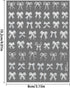 5D Embossed White Lace Bowknot Nail Art Stickers, Pearl Bow Nail Decals for Retro Nail Art Supplies