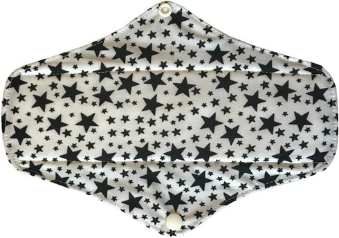 Sigzagor 6 25.4cm (10 inch) MUMBABY Pieces Regular Charcoal Bamboo Mama Cloth/Menstrual Pads/Reusable Sanitary Pads