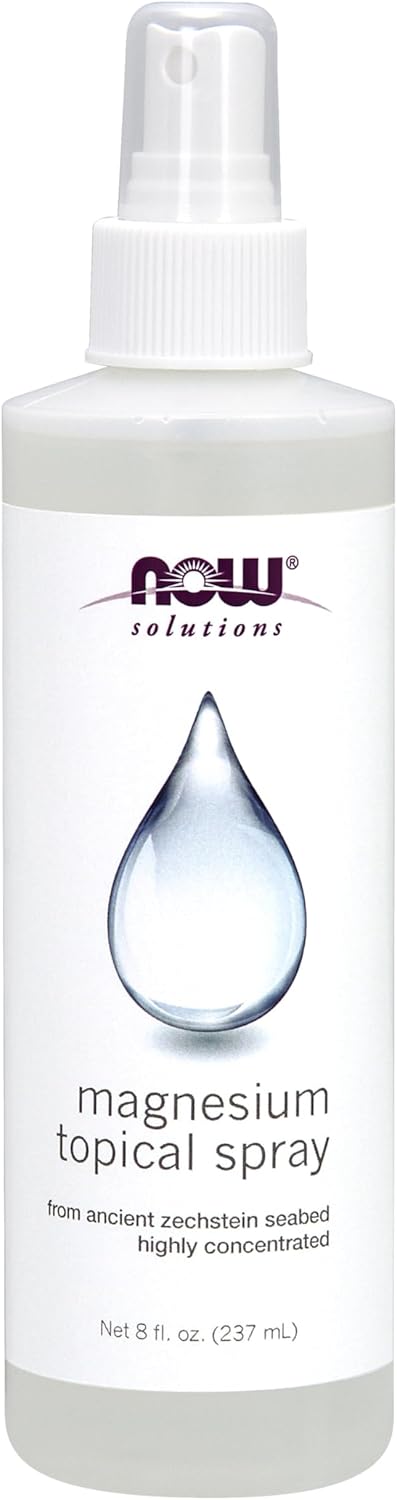 NOW Foods Magnesium Topical Spray - Highly Concentrated, 8 Fl Oz from Ancient Zechstein Seabed