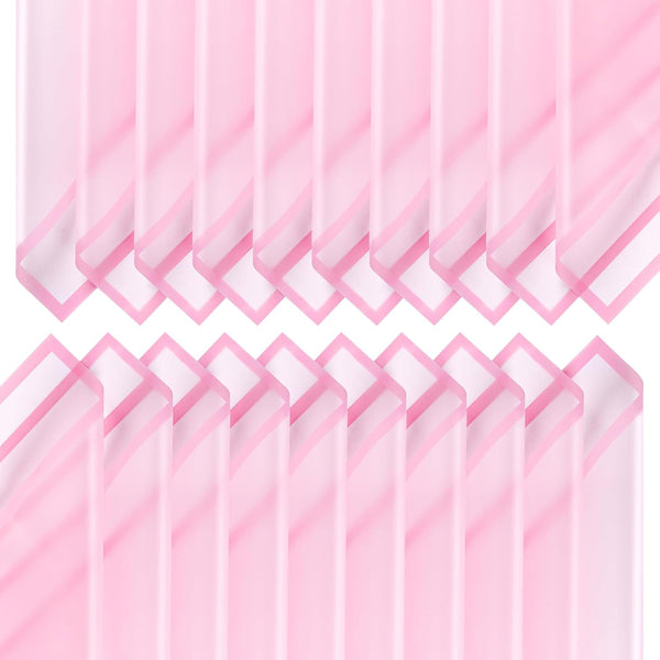lyy-biuty 20 Sheets Flower Wrapping Paper, Pink Border Floral Paper for Bouquet Gift Packaging DIY Crafts, 22.8 x 22.8