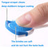 Tongue Brush, Tongue Scraper, Tongue Cleaner Helps Fight Bad Breath, 3 Tongue Scrapers, 3 Pack (Blue & Orange & Red)
