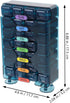 Portable Weekly Medicine Organizer Reusable Pill Case with Compartments Tight Seal Travel-Friendly Compact Storage Box