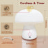 illuwise Dimmable 630nm Red Night Light, Mushroom Lamp for Sleep & Relaxation, Red Light with Timer, Touch Control