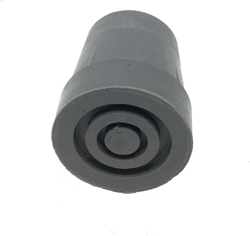 PCP Replacement Cane Tips, 7/8 inch / 2.2 cm Diameter, Gray, Two Tips