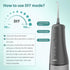 Sejoy Cordless Rechargeable Water Flosser, 6 Jet Tips, IPX7 Waterproof, Oral Irrigator for Kids and Braces