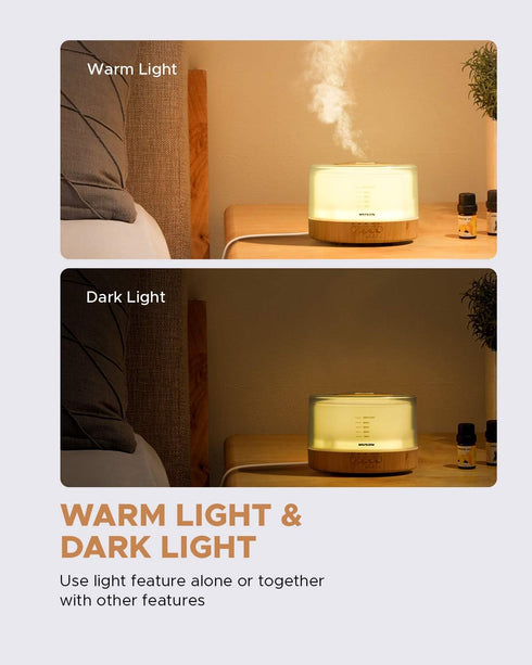 muson Essential Oil Diffuser Sound Machine Combo Diffuser for Aromatherapy Fragrant Oil Cool Mist Humidifier