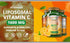 Liposomal Vitamin C 1600mg, 100 Capsules, High Absorption Ascorbic Acid for Immune Support
