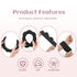 Spa Headbands for Women & Wristband Set, Skincare Headbands for Washing Face, Cute Hair Band for Girls