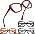 Eyekepper 4-Pack Chic Reading Glasses - Oversized Readers for Women, +2.50
