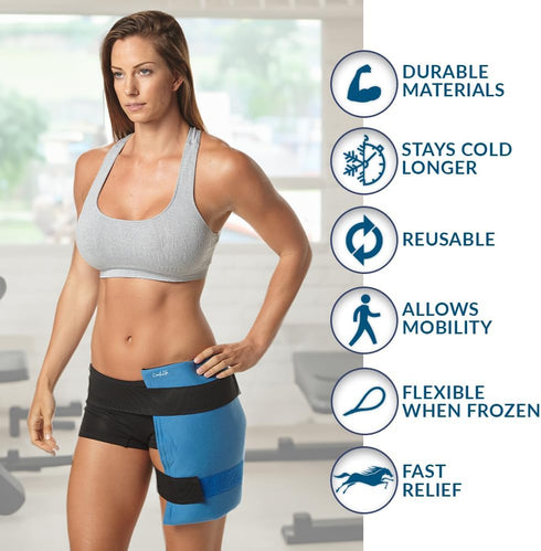 ComfiLife Ice Packs for Injuries – Reusable Hot and Cold Pack with Wrap for Joint Pain Relief (Large, Pack of 1)