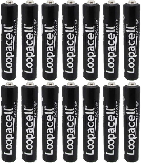 14 Pack of Loopacell AAAA Alkaline Batteries, Fits Streamlight Flashlights