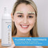 V-White Foam Teeth Whitening Toothpaste - Organic Toothpaste Fluoride Free, Alcohol Free, pH Balanced - Deep Cleansing
