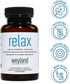 Relax Natural Sleep Aid - 30 Vegetarian Capsules with GABA, L-Theanine, Valerian Root, 5-HTP, Lemon Balm