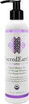 Organic Massage Gel (8oz), New Formula, Unscented, Vegan, Gluten Free, Nut Oil Free, USDA Certified Organic