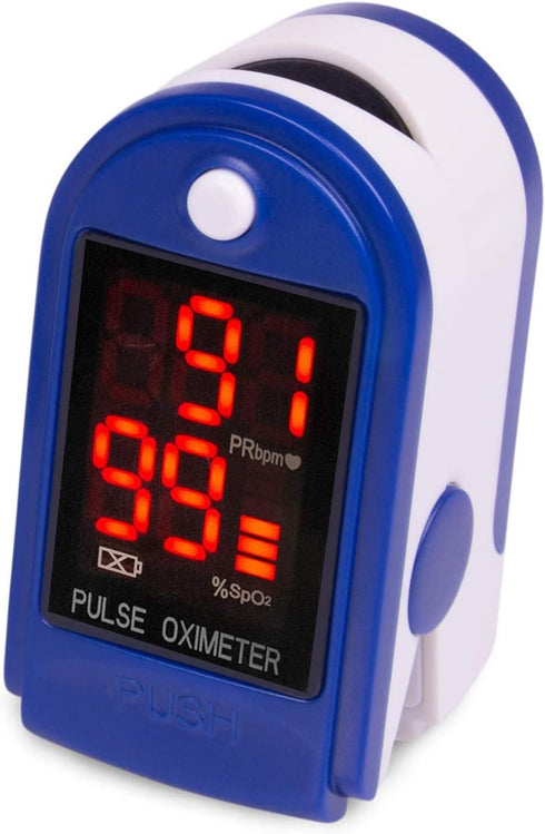 Roscoe Medical Finger Pulse Oximeter - Oxygen Saturation Monitor for Pediatric and Adult Use, Sports and Aviation