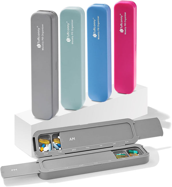 Tuffconny Weekly Pill Organizer - Travel Medicine Organizer, Pill Boxes and Organizer 2
