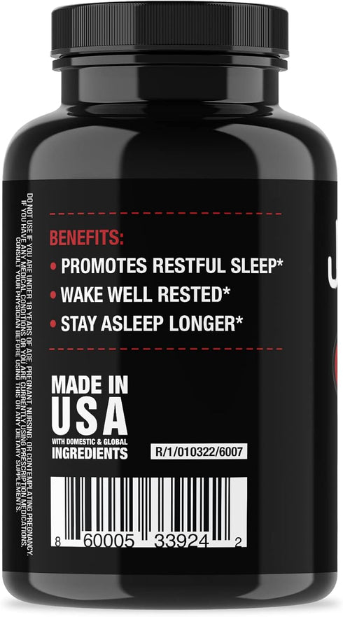 Jocko Fuel Good Night Natural Sleep Aid for Adults - Non-Habit Forming Sleeping Pills with Magnesium, Lavender &