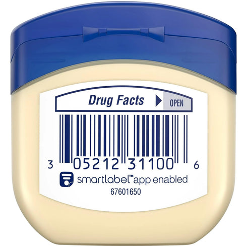 Vaseline 100% Pure Petroleum Jelly, 1.75 Oz / 49 Gr Jars, Pack of 3
