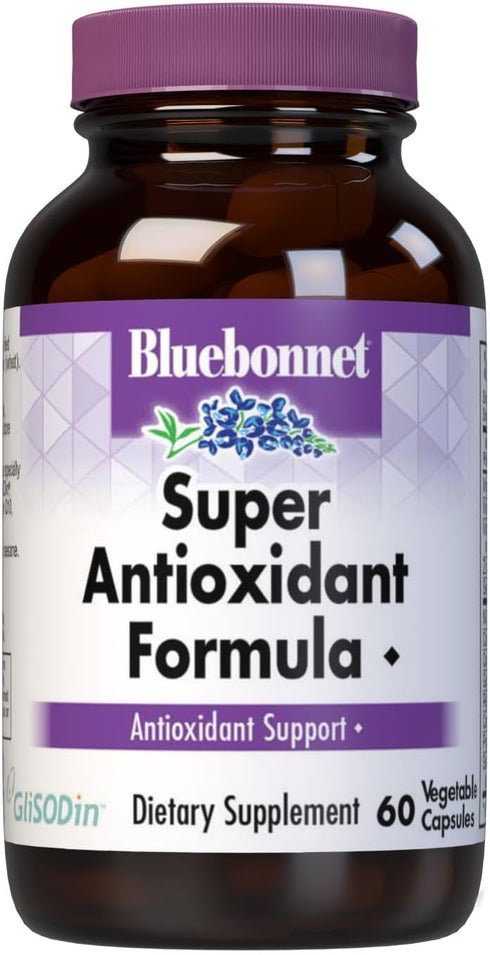 BlueBonnet Super Antioxidant Formula Vegetarian Capsules, 60 Count
