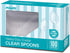 POSATE Clear Heavyweight Plastic Spoons, 100 Count