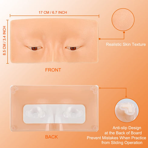 3D Reusable Makeup Practice Face Board, Makeup Mannequin for Professional Artists, Students, and Beginners