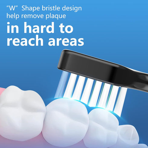 Harobey 5 5 Replacement Toothbrush Heads for AquaSonic Duo Series and Home Dental Center Electric Toothbruh, NOT