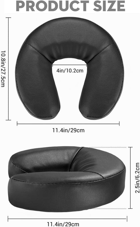 Noverlife Massage Face Cradle Cushion, Universal Face Head Neck Rest Pad, Soft Memory Foam for Massage Spa Therapy