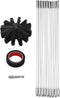 Dryer Vent Cleaner Kit, 20ft Flexible Lint Brush with Drill Attachment for Fast Cleaning